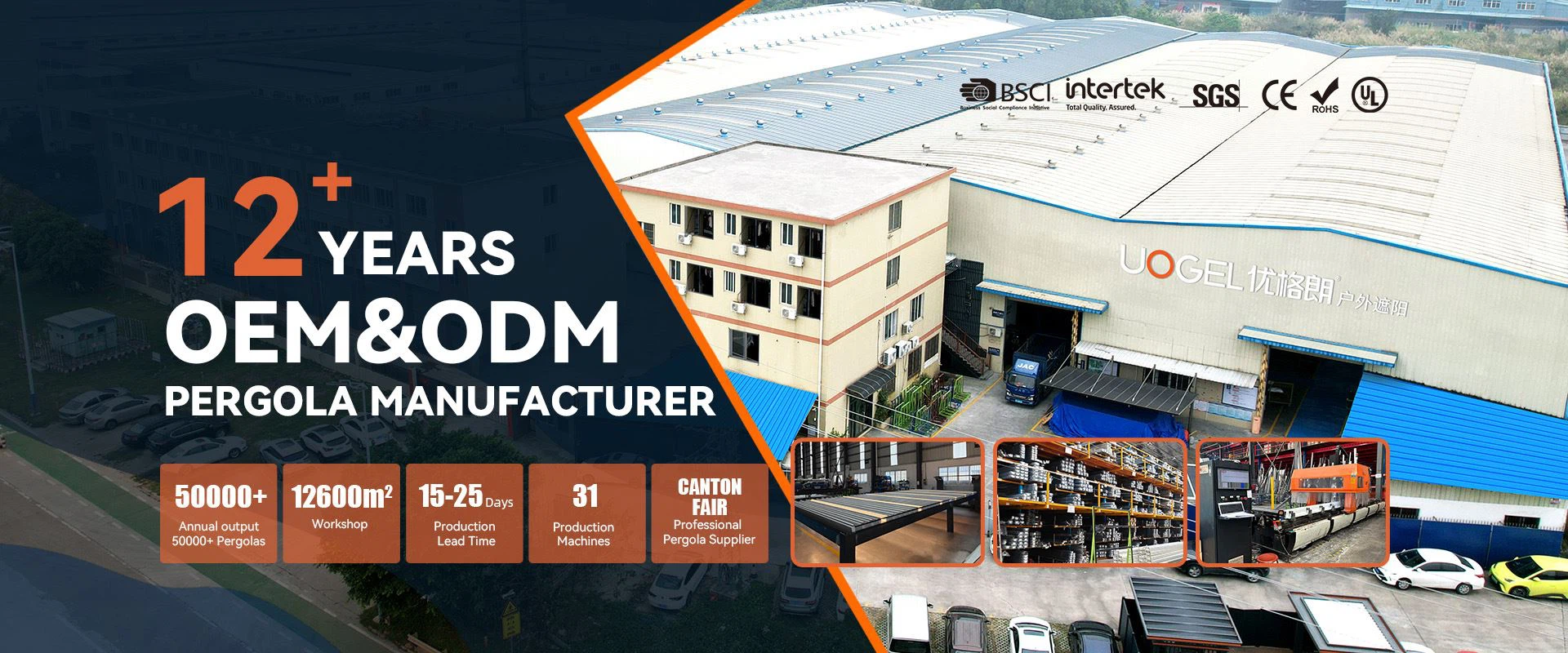 12 Years OEM&ODM PERGOLA