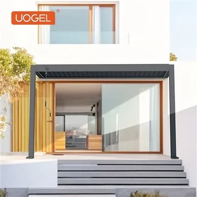 Gazebo en aluminium avec côtés